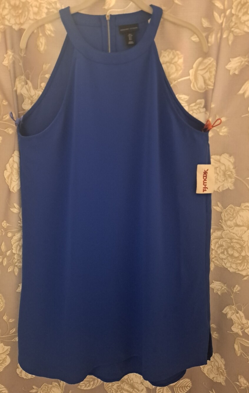 Adrienne Vittadini blue dress size L